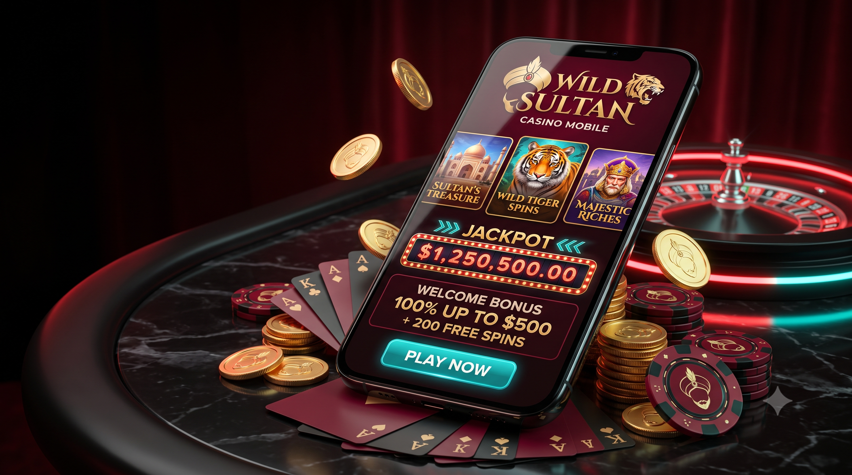 Aperçu de la caisse de Wild Sultan Casino illustrant les méthodes de paiement crypto et fiat